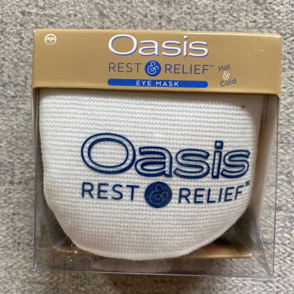 NEW OASIS Eye Mask Rest & Relief Hot & Cold Therapy Relief For Dry Eye Symptoms